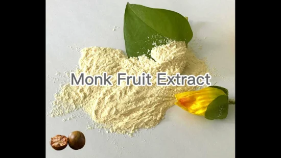 Mogroside 50% extrait de fruit de moine approuvé halal en poudre extrait de Luo Han Guo
